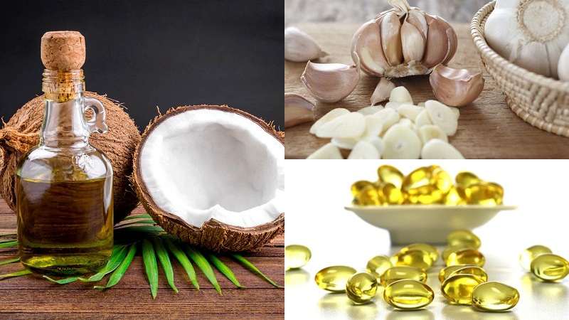 Kết hợp dầu dừa, tỏi và vitamin E để trị nấm Candida