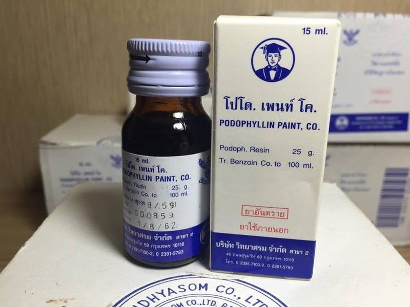 Thuốc Podophyllin là thuốc trị mụn cóc lòng bản chân hiệu quả