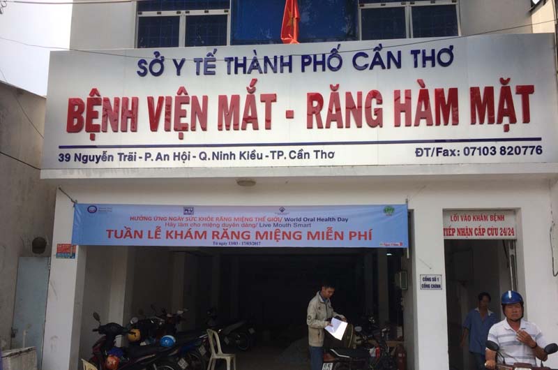 Bệnh viện Mắt Cần Thơ tên đầy đủ là Bệnh viện Mắt - Răng Hàm Mặt Cần Thơ