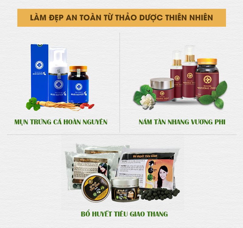 Những sản phẩm bán chạy nhất Trung tâm Da liễu Đông y