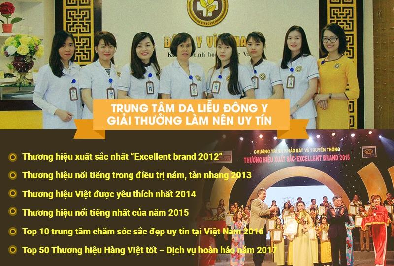 Trung tâm Da liễu Đông y Việt Nam cùng những giải thưởng làm nên uy tín