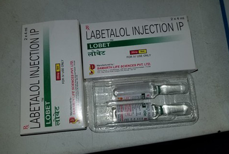 Labetalol cũng có dạng dung dịch tiêm