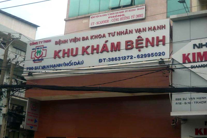 Khu khám bệnh của Bệnh viện Đa khoa Tư nhân Vạnh Hạnh