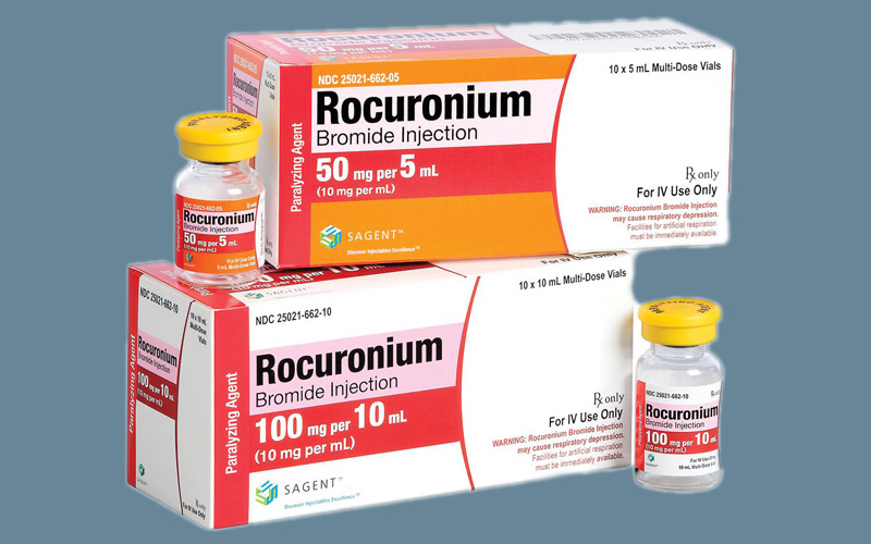 Thuốc Rocuronium  có tác dụng giãn các cơ bắp