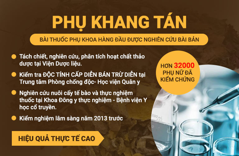 Bài thuốc Phụ Khang Tán đặc trị viêm nhiễm phụ khoa và rối loạn kinh nguyệt