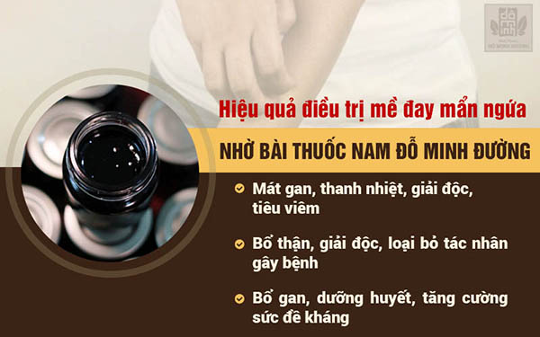 Công dụng mang lại của bài thuốc Mề đay Đỗ Minh