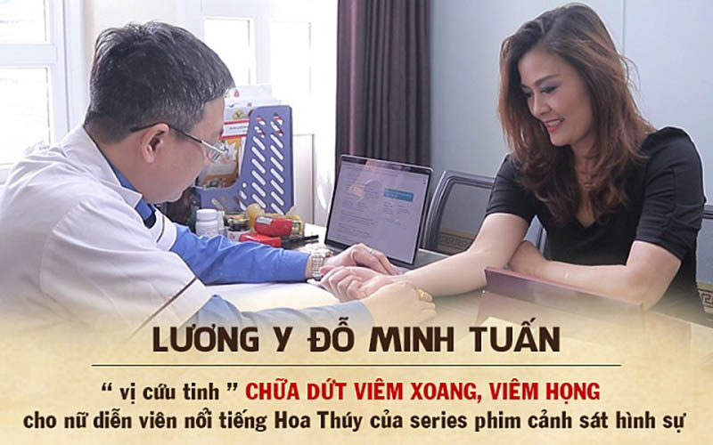 Lương y Đỗ Minh Tuấn chữa khỏi viêm xoang, viêm họng cho diễn viên Hoa Thúy