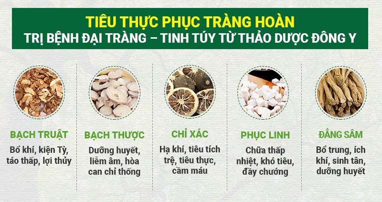 Thành phần thảo dược đặc trị bệnh đại tràng theo Đông y truyền thống