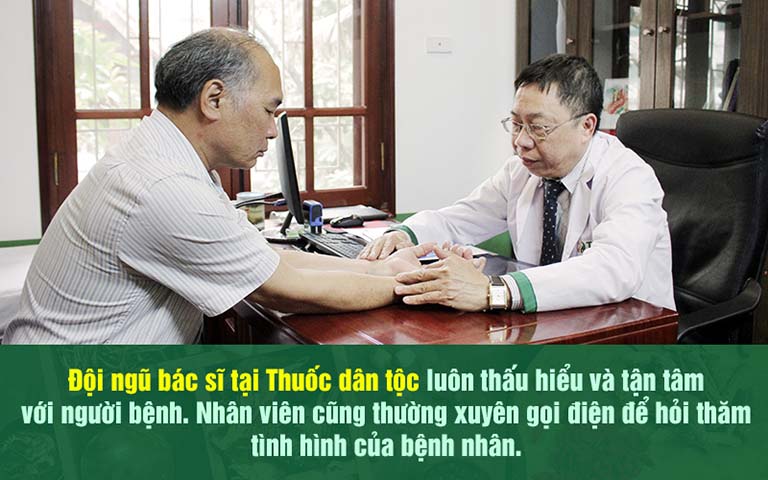 Người bệnh hoàn toàn yên tâm về đội ngũ chuyên gia tại Thuốc dân tộc