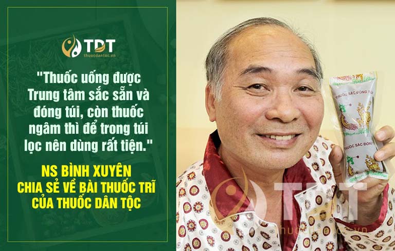 Nghệ sĩ bình xuyên chữa trĩ tại thuốc dân tộc