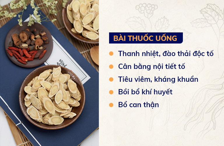 Công dụng bài thuốc uống phục hồi da nhiễm Corticoid