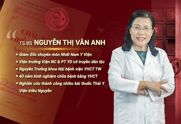 Bác sĩ Nguyễn Thị Vân Anh đánh giá vao phương pháp trị rụng tóc của TTDLĐYVN