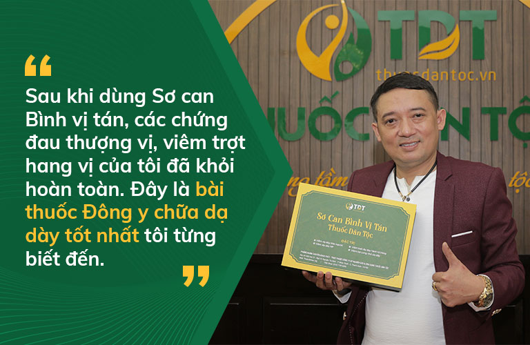 NS Chiến Thắng tin dùng Sơ can Bình vị tán