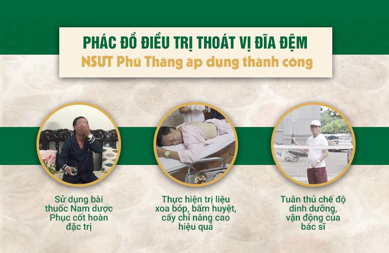 Phác đồ điều trị thoát vị đĩa đệm NSƯT Phú Thăng áp dụng thành công