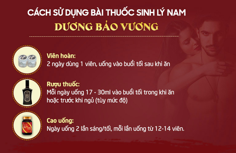 Combo Dương Bảo Vương bào chế sẵn, tiện dụng, kín đáo, có thể sử dụng ngay tại nhà rất an toàn