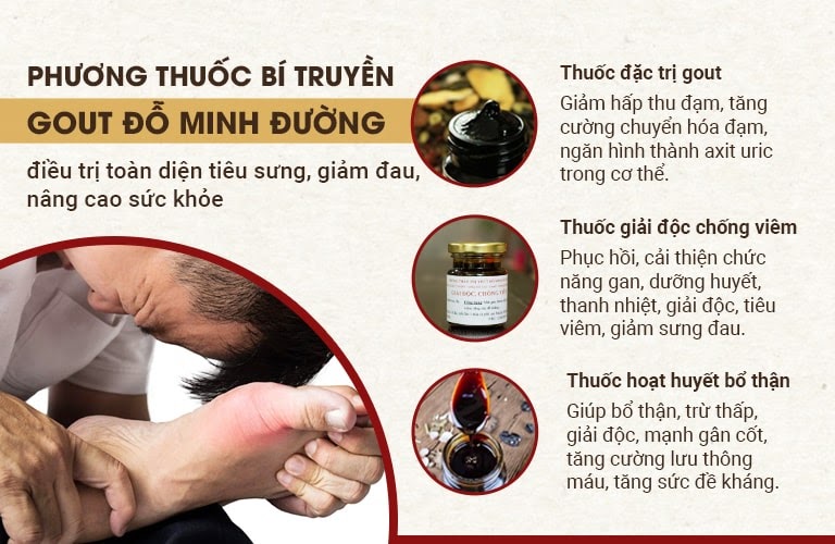 Công dụng bài thuốc Gout Đỗ Minh