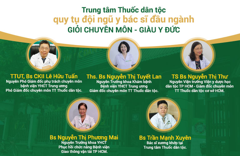 Chân dung đội ngũ bác sĩ hàng đầu tại Trung tâm Thuốc dân tộc