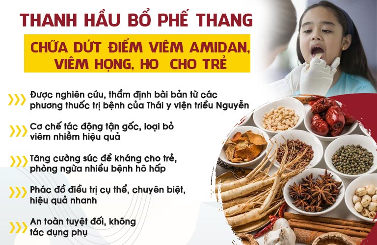 Thanh hầu bổ phế thang an toàn cho trẻ nhỏ