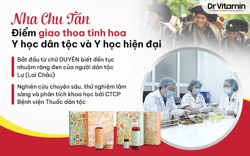 Nha Chu Tán được lấy cảm hứng từ tục lệ nhuộm răng đen của dân tộc Lự (Lai Châu)