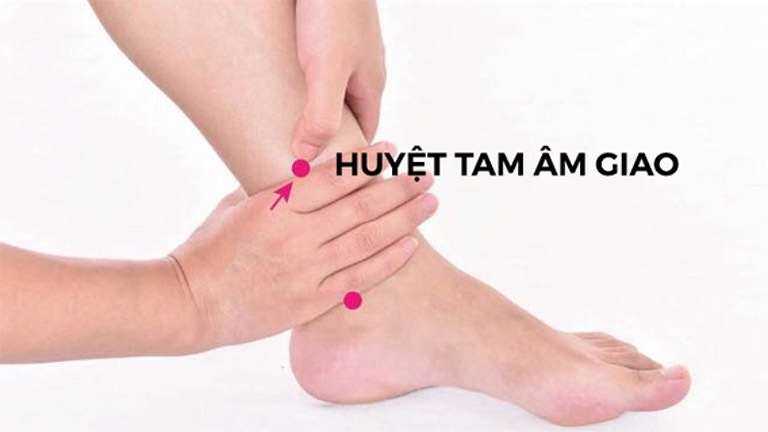 Bấm huyệt Tam âm giao chữa mất ngủ