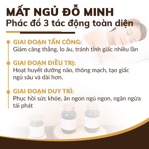 Mất ngủ Đỗ Minh hiệu quả theo 3 giai đoạn