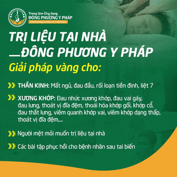 Gói trị liệu tại nhà Đông Phương Y Pháp mang đến giải pháp điều trị cho đa dạng bệnh lý