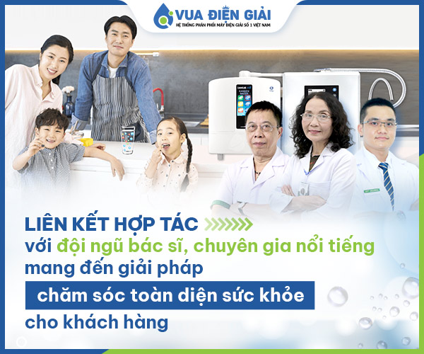 Khách hàng tại Vua điện giải sẽ được đồng hành bởi đội ngũ chuyên gia sức khỏe hàng đầu