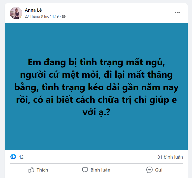 Tình trạng bệnh không của riêng ai. Mất ngủ thời gian dài sẽ gây ảnh hưởng rất lớn đến sức khỏe và tình thần người bệnh