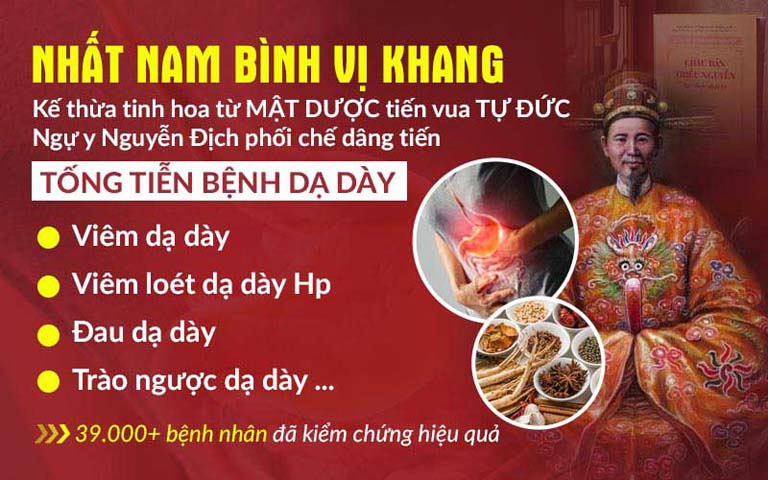 Nhất Nam Bình Vị Khang được phục dựng từ bài thuốc trị bệnh dạ dày của vua Tự Đức