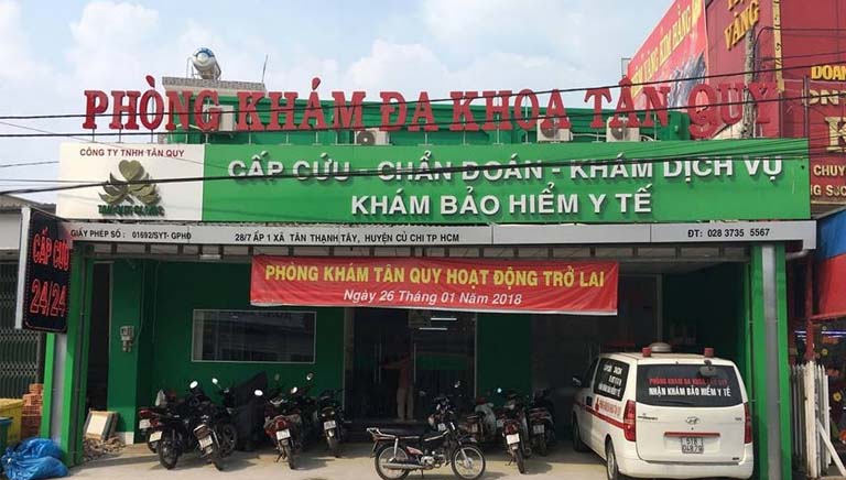 Phòng khám đa khoa Tân Quy được thành lập bởi bệnh viện huyện Củ Chi