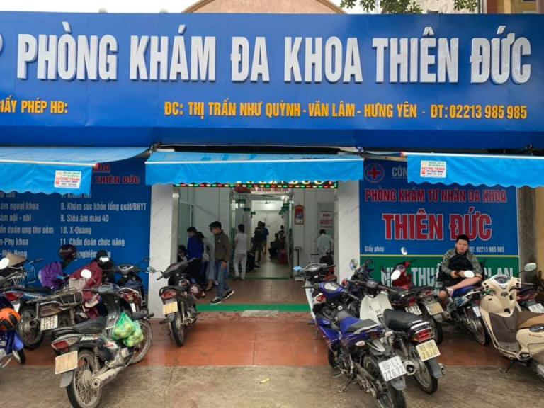 Phòng khám đa khoa Thiên Đức Văn Lâm có hơn 15 năm hoạt động trong lĩnh vực cung cấp dịch vụ chăm sóc sức khỏe