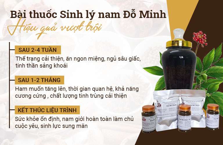 Bài thuốc sinh lý nam đỗ minh