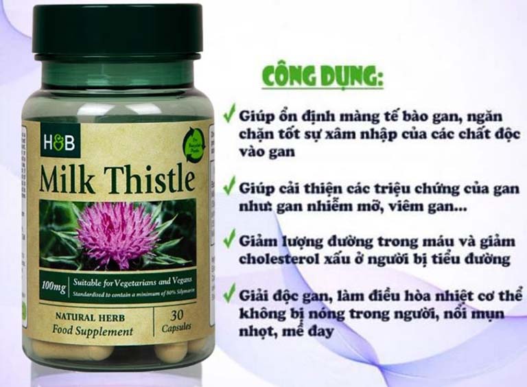  Thuốc Bổ Gan Của Anh Quốc H&B Milk Thistle