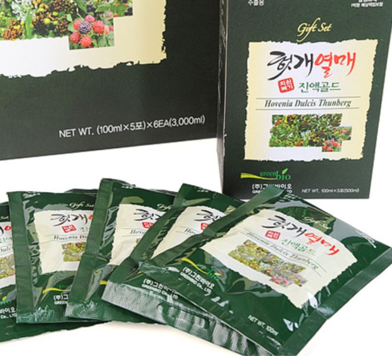 Nước bổ gan Gift Set Hovenia Dulcis Thunberg có thành phần thảo dược thiên nhiên an toàn, lành tính, tốt cho sức khỏe