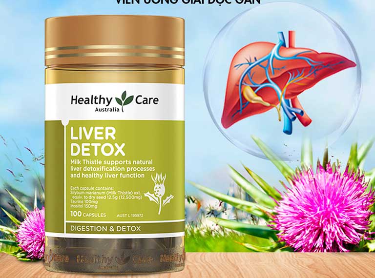 Viên giải độc gan của Úc Healthy Care Liver Detox