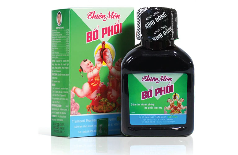 siro bổ phổi cho bé