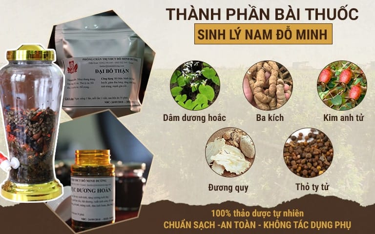 Một số thành phần dược liệu trong bài thuốc Sinh lý nam Đỗ Minh