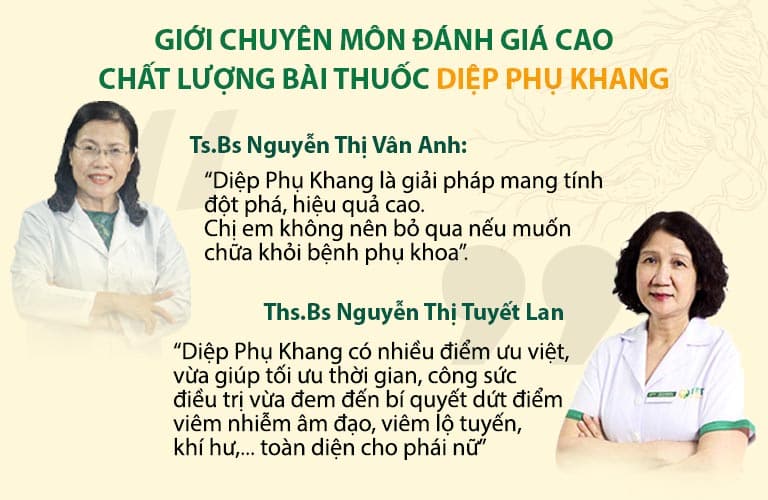 Bác sĩ, chuyên gia đánh giá hiệu quả của Diệp Phụ Khang