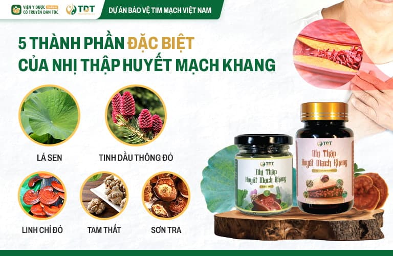 Nhị thập Huyết mạch khang - 100% thành phần dược liệu tự nhiên, không tác dụng phụ